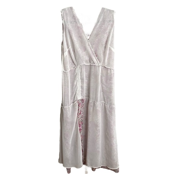 ANN TAYLOR Floral Chiffon Ruched Flare MIDI Dress Surplice Neck Cottagecore 8P‎ - Picture 11 of 16